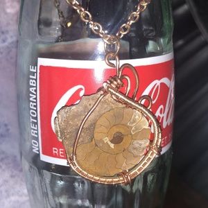 *HANDMADE* Timeless Ammonite Fossil Necklace!